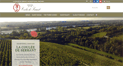 Desktop Screenshot of coulee-de-serrant.com